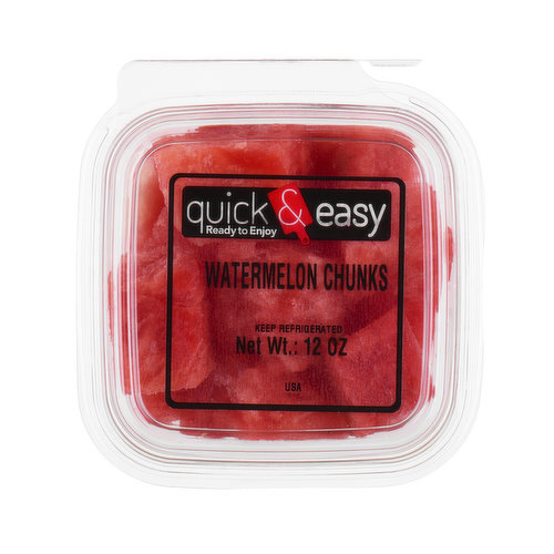 Quick and Easy Watermelon Chunks