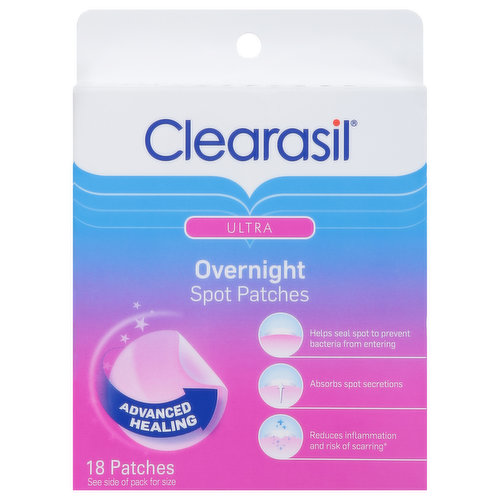 Clearasil Ultra Spot Patches, Overnight
