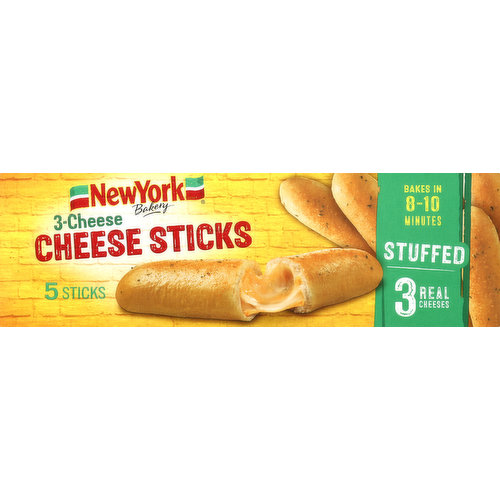New York Bakery Cheese Sticks, 3-Cheese