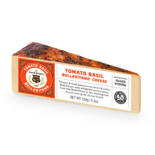 Sartori BellaVitano Tomato Basil Wedge