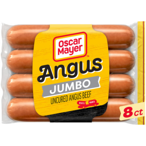 Oscar Mayer Jumbo Angus Beef Uncured Beef Franks Hot Dogs