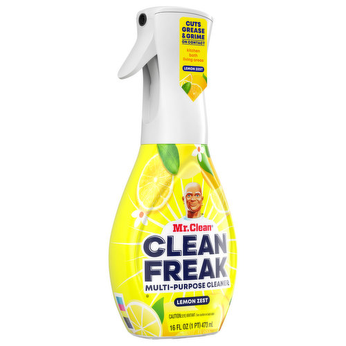 2 Mr. Clean Clean Freak Lemon Zest Deep Cleaning Mist Refill Multi-Surface 16 oz Pack of 2, Size: 16 oz.