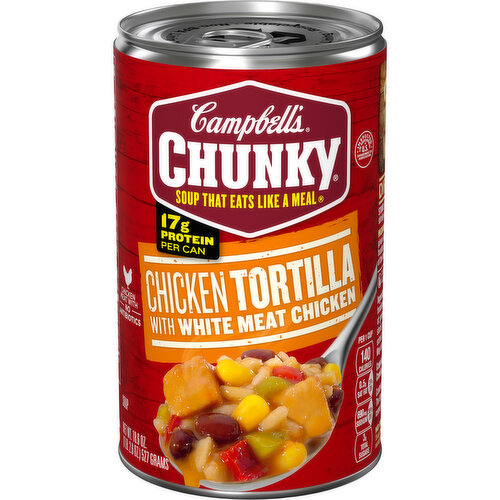 Campbell's® Chunky® Chunky® Soup, Chicken Tortilla Soup with Grilled White Meat Chicken