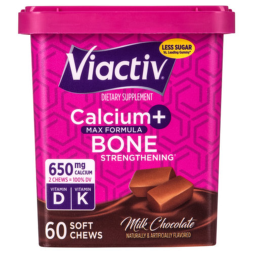 Viactiv Soft Chews, Milk Chocolate, Calcium + Bone Strengthening