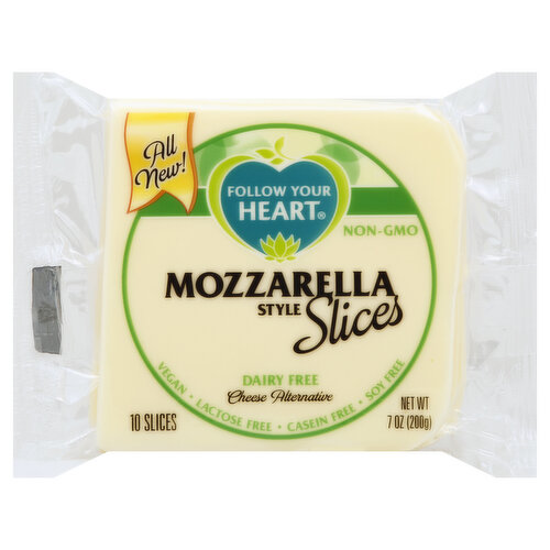 Follow Your Heart Cheese Alternative, Dairy Free, Mozzarella Style