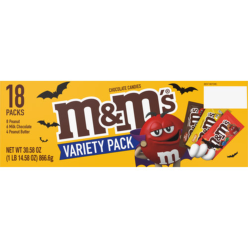 Save on M&M's Chocolate Candies Variety Pack - 18 ct Order Online Delivery