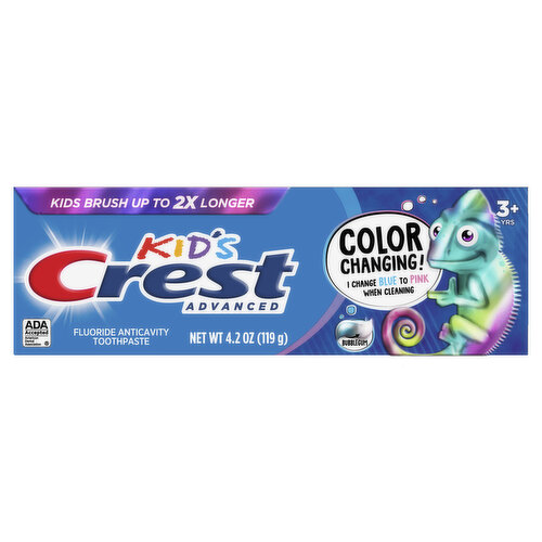 Crest Kids Advanced Kid's Fluoride Toothpaste, 4.2 oz