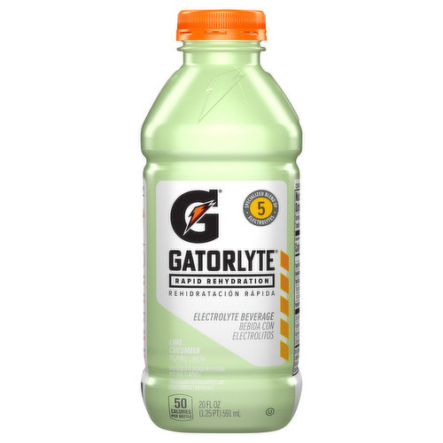 Gatorlyte Electrolyte Beverage, Lime Cucumber