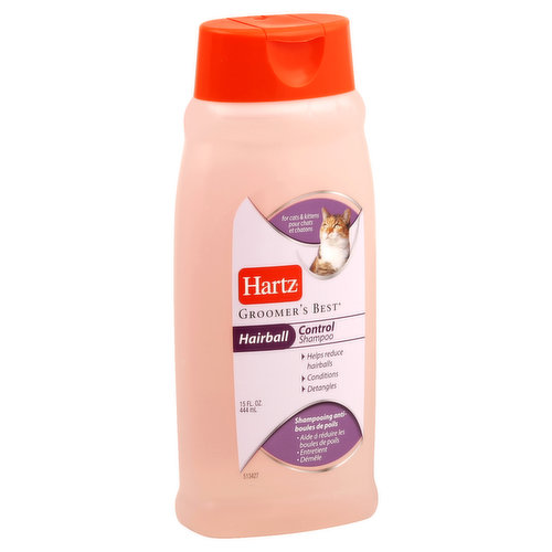 Hartz Groomer's Best Shampoo, For Cats & Kittens, Hairball Control