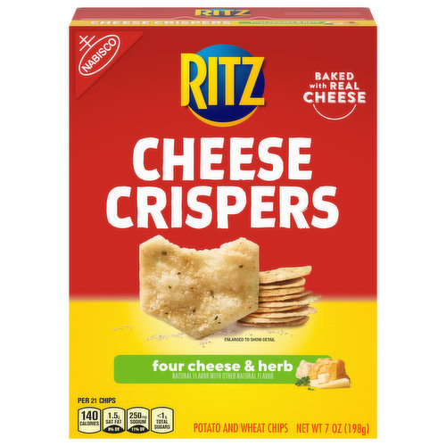 RITZ Cheese Crispers Four Cheese and Herb Chips