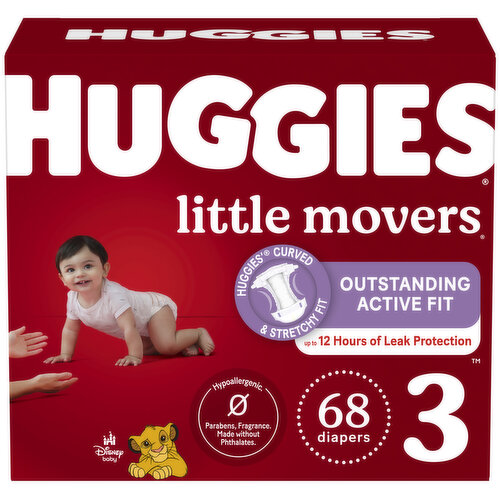 Huggies Little Movers Diapers, Disney Baby, 3 (16-28 lb)