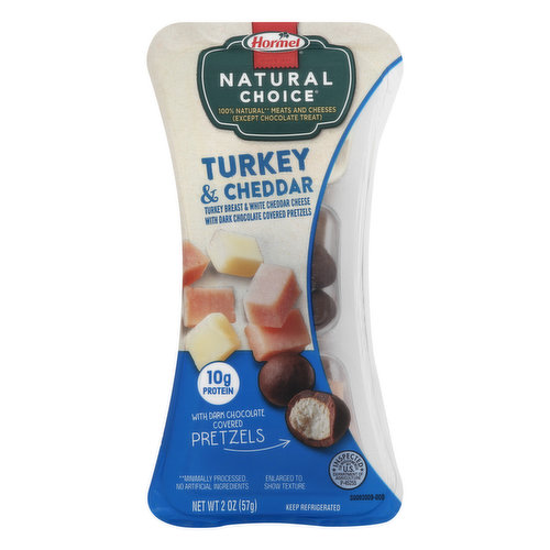 Hormel Natural Choice Turkey & Cheddar, with Dark Chocolate Covered Pretzels