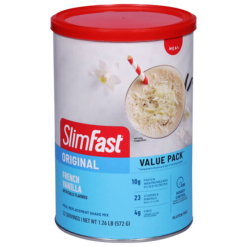 SlimFast Original Meal Replacement Shake Mix, French Vanilla, Value Pack