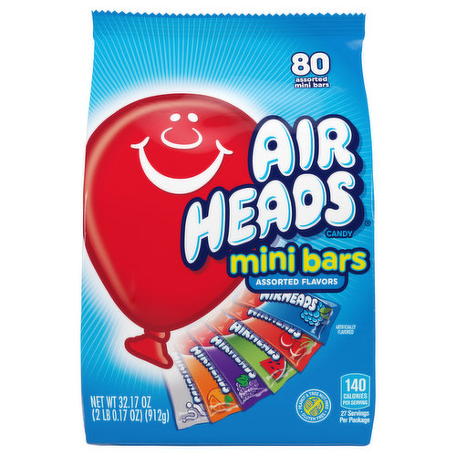 AirHeads Candy, Assorted Flavors, Mini Bars