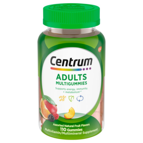 Centrum Multigummies, Adult, Assorted Natural Fruit Flavors