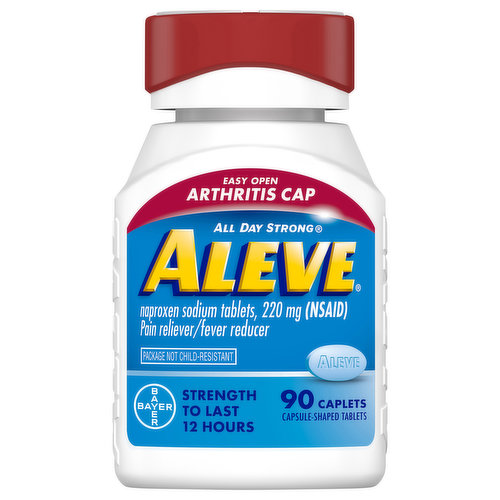 Aleve All Day Strong Pain Reliever/Fever Reducer, 220 mg, Caplets