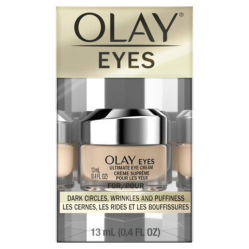 Olay Eyes Ultimate Eye Cream for Wrinkles, Puffy Eyes + Dark Circles, 0.4oz/13ml