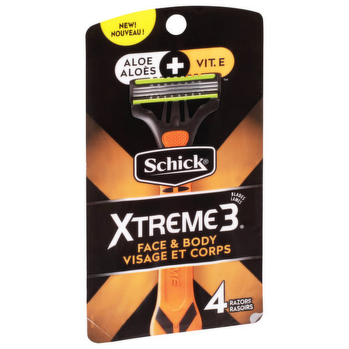 Schick  Xtreme3 Razors, Face & Body