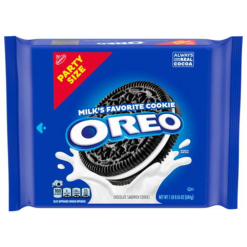 OREO Chocolate Sandwich Cookies, Party Size, 24.16 oz