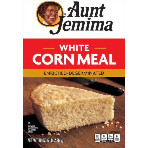 Aunt Jemima Corn Meal, White
