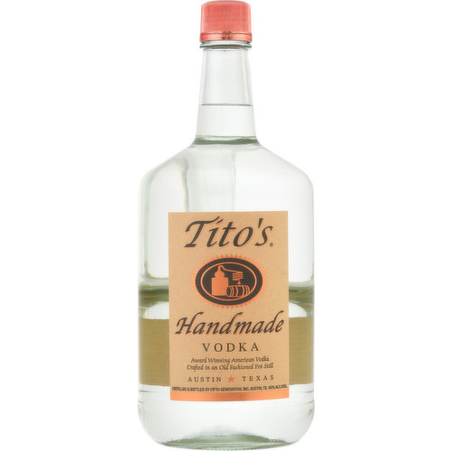 Titos handmade vodka. Designed to be savored. Unanimous double gold medal winner of the World Spirits Competition! To us, handmade means we cook each batch until it's smooth and delicious - just the way I like it. It's in the bottle, so enjoy! - Tito. Distilled from corn.