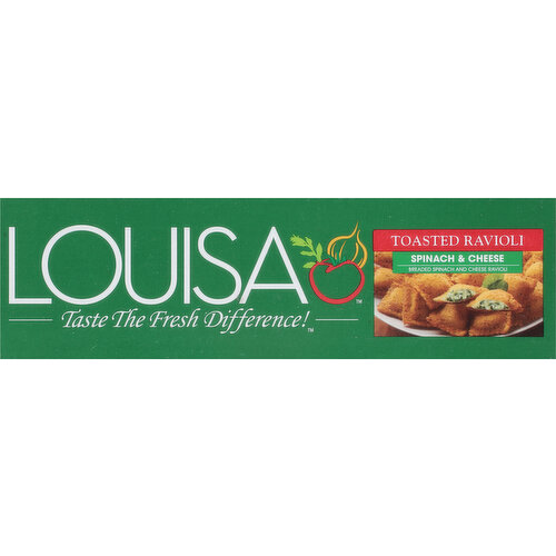 Louisa Ravioli, Toasted, Spinach & Cheese