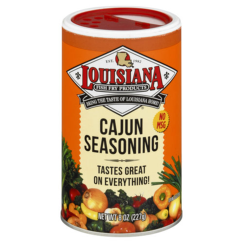 Est. 1982. Bring the taste of Louisiana home! No MSG. www.LouisianaFishFry.com. Proudly manufactured in Louisiana.