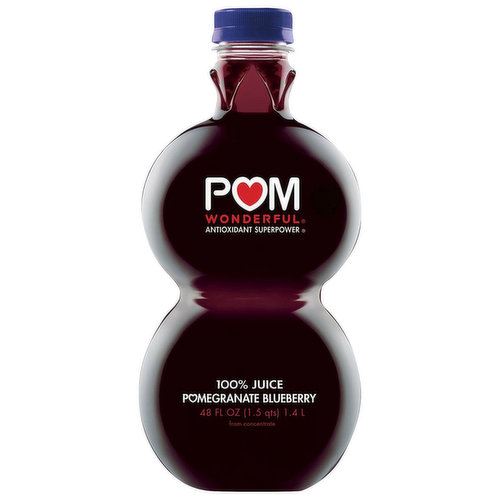 POM Wonderful Antioxidant Superpower 100% Juice, Pomegranate Blueberry