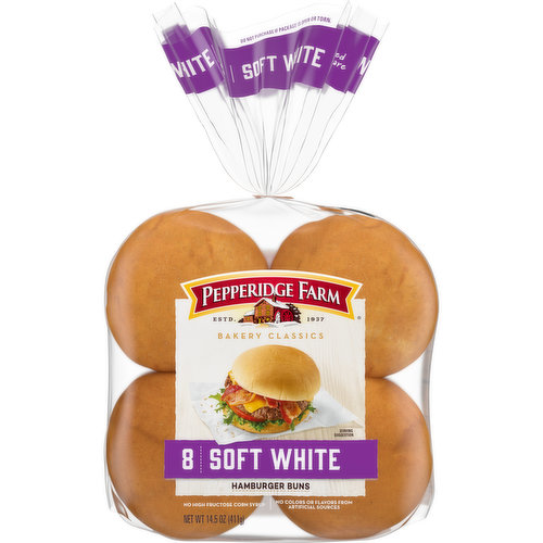 Pepperidge Farm® Bakery Classics Soft White Hamburger Buns