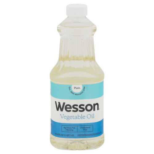 Est. 1899 Memphis USA. Taste what you love, pure and simple. Go ahead-whisk, fry or let it sizzle-anything is possible with Wesson. Our quality ensures that the flavors of your dish are always the star of the show. Taste what you love, pure and simple. Perfect for: Stir frying; vinaigrettes; marinades; baking; deep frying. David Wesson began crafting quality oils in 1899-a tradition of excellence we continue today.
