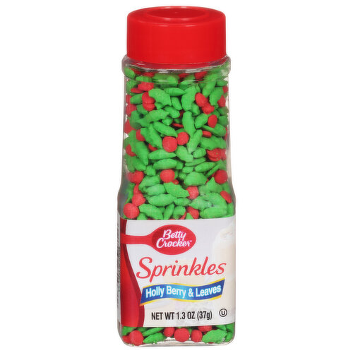 Betty Crocker Sprinkles, Holly Berry & Leaves