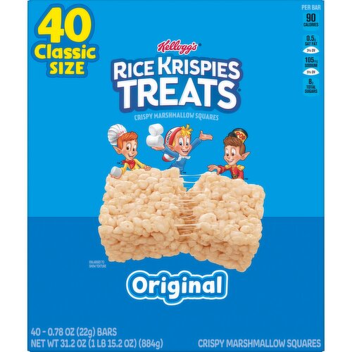 Rice Krispies Treats Crispy Marshmallow Squares, Original, Single Serve