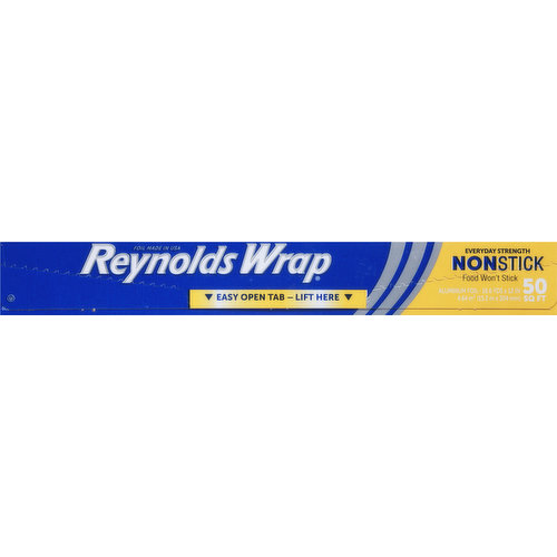 Reynolds Wrap Heavy Duty Non-Stick Aluminum Foil, 150 Square Feet
