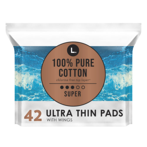 L. Ultra Thin L. Ultra Thin Pads, Super, 42 Ct