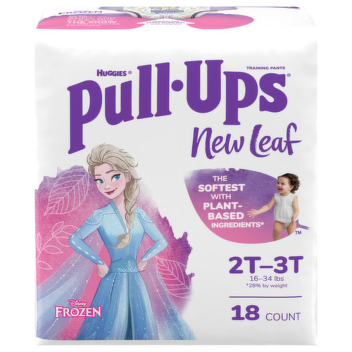 Pull-Ups New Leaf Training Pants, Disney Frozen, 2T-3T (16-34 lb)