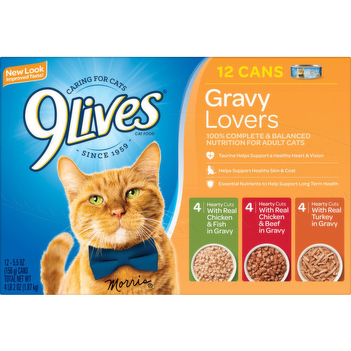 9 Lives Cat Food, Gravy Lovers