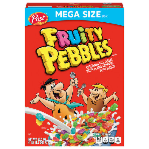 Fruity Pebbles Cereal, Mega Size