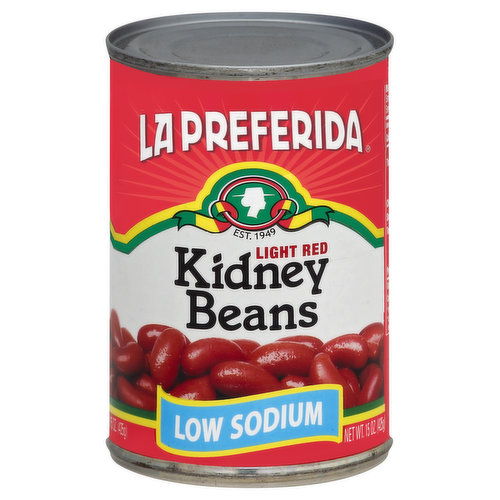 La Preferida Kidney Beans, Light Red, Low Sodium