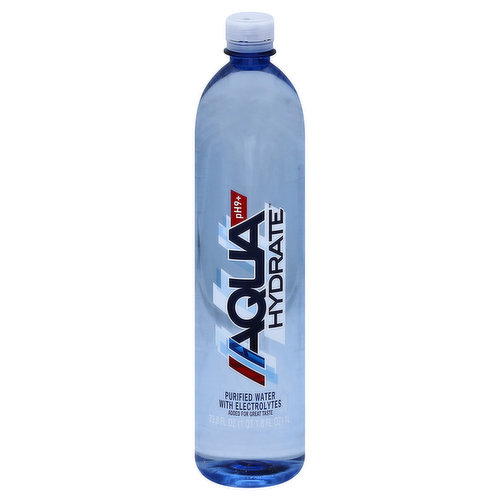 Aqua Hydrate Purified Water, with Electrolytes, pH9+