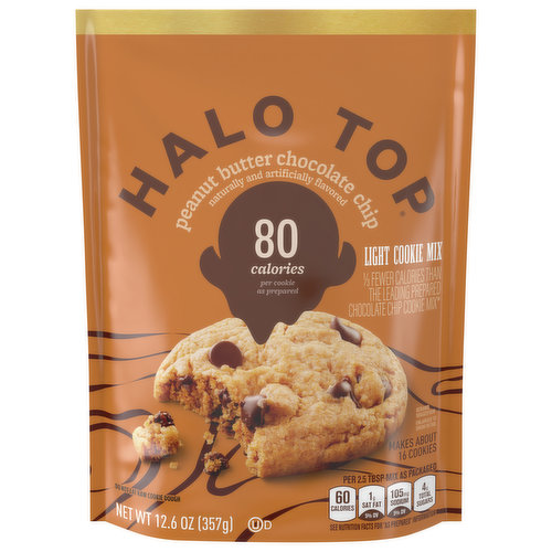 Halo Top Cookie Mix, Light, Peanut Butter Chocolate Chip