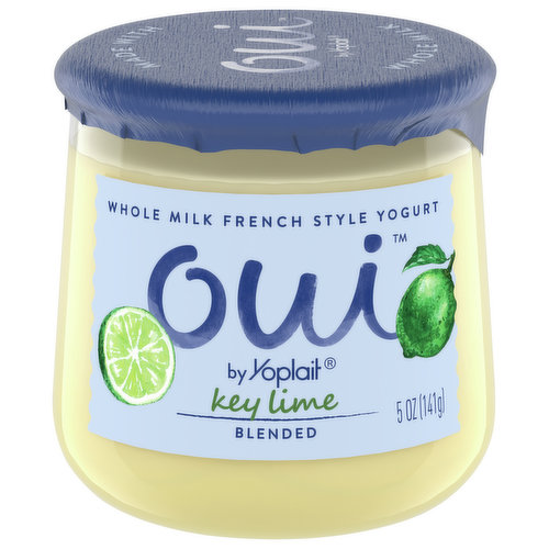 Oui Yogurt, Whole Milk, Key Lime, French Style