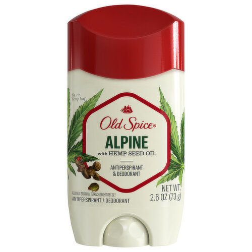 Old Spice Anti-Perspirant & Deodorant, Alpine with Hemp Seed Oil