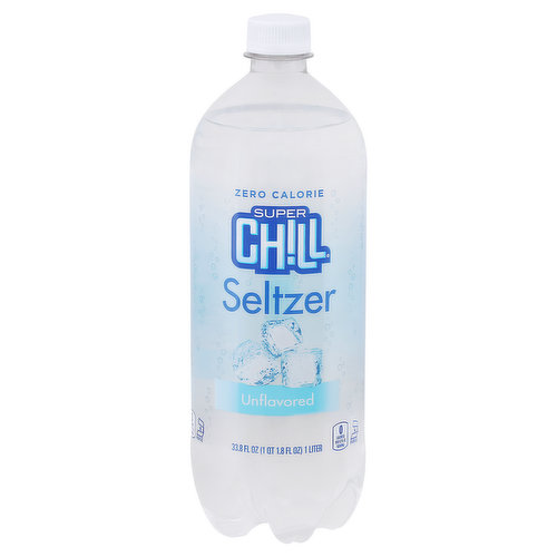 Super Chill Seltzer, Zero Calorie, Unflavored