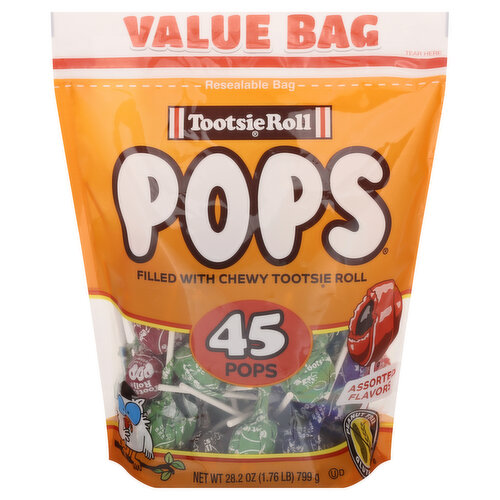 Tootsie Roll Pops, Assorted Flavors, Value Bag