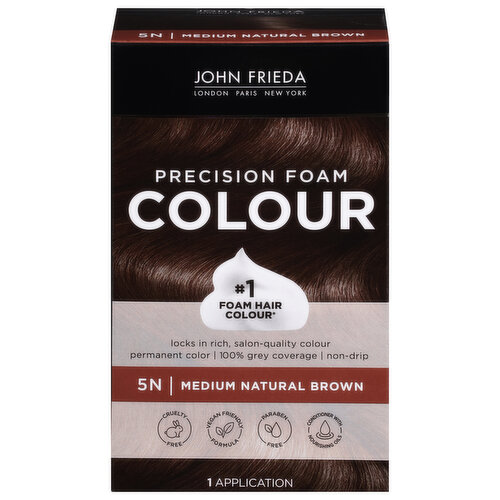 John Frieda Foam Colour, Precision, Medium Natural Brown 5N