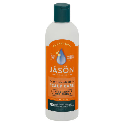 Jason Shampoo + Conditioner, 2-in-1, Scalp Care, Anti-Dandruff