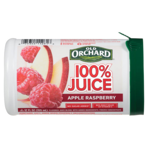 Flavored Juice Blend, with Added Ingredients, Frozen Concentrate 80% daily value of vitamin C. www.oldorchard.com 1-800-330-2173 Please recycle after use.