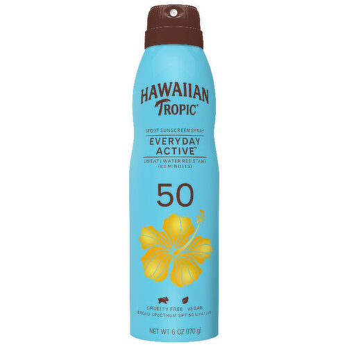 Hawaiian Tropic Broad Spectrum Sunscreen Spray SPF 50