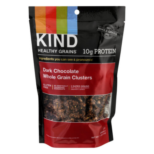 Kind Healthy Grains Granola, Dark Chocolate, Whole Grain Clusters