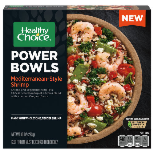 Healthy Choice Power Bowls, Mediterranean-Style Shrimp